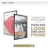 imageMCS Trendsetter 16x24 Poster Frame Black HighGloss Vertical ampamp Horizontal Wall Hanging Large Picture Frame for Photos Posters ampamp Art Prints 1Pack20 x 28 in
