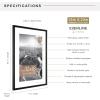imageMCS Trendsetter 16x24 Poster Frame Black HighGloss Vertical ampamp Horizontal Wall Hanging Large Picture Frame for Photos Posters ampamp Art Prints 1PackEverline  12x18 matted to 16x22