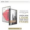 imageMCS Trendsetter 16x24 Poster Frame Black HighGloss Vertical ampamp Horizontal Wall Hanging Large Picture Frame for Photos Posters ampamp Art Prints 1Pack27 x 40 in