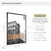 imageMCS Trendsetter 16x24 Poster Frame Black HighGloss Vertical ampamp Horizontal Wall Hanging Large Picture Frame for Photos Posters ampamp Art Prints 1Pack24 x 30 in