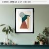 imageMCS Trendsetter 16x24 Poster Frame Black HighGloss Vertical ampamp Horizontal Wall Hanging Large Picture Frame for Photos Posters ampamp Art Prints 1PackTrendsetter  12x18 matted to 16x22