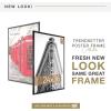imageMCS Trendsetter 16x24 Poster Frame Black HighGloss Vertical ampamp Horizontal Wall Hanging Large Picture Frame for Photos Posters ampamp Art Prints 1Pack24 x 36 in