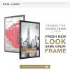 imageMCS Trendsetter 16x24 Poster Frame Black HighGloss Vertical ampamp Horizontal Wall Hanging Large Picture Frame for Photos Posters ampamp Art Prints 1Pack14 x 22 in