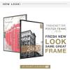 imageMCS Trendsetter 16x24 Poster Frame Black HighGloss Vertical ampamp Horizontal Wall Hanging Large Picture Frame for Photos Posters ampamp Art Prints 1Pack24 x 30 in
