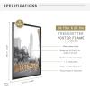 imageMCS Trendsetter 16x24 Poster Frame Black HighGloss Vertical ampamp Horizontal Wall Hanging Large Picture Frame for Photos Posters ampamp Art Prints 1PackTrendsetter  1975x275