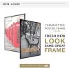 imageMCS Trendsetter 16x24 Poster Frame Black HighGloss Vertical ampamp Horizontal Wall Hanging Large Picture Frame for Photos Posters ampamp Art Prints 1Pack2275 x 34 in
