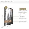 imageMCS Trendsetter 16x24 Poster Frame Black HighGloss Vertical ampamp Horizontal Wall Hanging Large Picture Frame for Photos Posters ampamp Art Prints 1Pack27 x 40 in