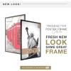 imageMCS Trendsetter 16x24 Poster Frame Black HighGloss Vertical ampamp Horizontal Wall Hanging Large Picture Frame for Photos Posters ampamp Art Prints 1Pack20 x 30 in
