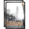 imageMCS Trendsetter 16x24 Poster Frame Black HighGloss Vertical ampamp Horizontal Wall Hanging Large Picture Frame for Photos Posters ampamp Art Prints 1PackTrendsetter  1975x275