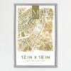imageMCS Edgeline Metal Poster Frame BackLoading Picture Frame For Wall Art 16 x 24 Inch BrassSilver