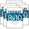 imageMCS Format Picture Frames Gallery Wall Frames White 5 x 7 6PackBlack