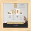 imageMCS Gallery Wooden Picture Frame for Canvas Art Boards Photos and more White 8x10 with 5x7 MatNatural