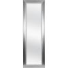 imageMCS OvertheDoor Mirror 12x48 Inch Glass White Wood Grain Finish with SilverTrim 17x53 Inch Overall SizeSilver