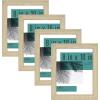 imageMCS Studio Gallery 8x10 Picture Frame Natural Woodgrain Vertical ampamp Horizontal Wall Hanging ampamp Easel for Tabletop Display Rectangle Photo Frame for Photos Posters ampamp Art Prints 4Pack