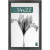 imageMCS Studio Gallery Classic 14x22 Poster Frame Black Woodgrain Vertical ampamp Horizontal Wall Hanging Large Picture Frame for Photos Posters ampamp Art Prints 1Pack
