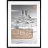 imageMCS Trendsetter 16x24 Poster Frame Black HighGloss Vertical ampamp Horizontal Wall Hanging Large Picture Frame for Photos Posters ampamp Art Prints 1PackEverline  16x24 matted to 20x28