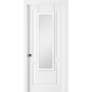 imageMCS 16x55 Black Over The Door Mirror Full Length Hanging Mirror for Bedroom and Bathroom Doors No Tools RequiredWhite