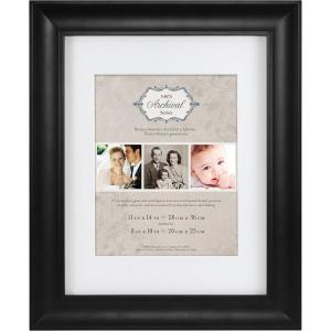 imageMCS Archival 11x14 Inch Frame with 8x10 Inch Mat Black 66896