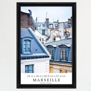 imageMCS Black Marseille Poster Frame 16x20 Inch 16 X 2024 x 36 in