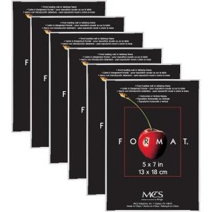 imageMCS Format Picture Frames Gallery Wall Frames White 5 x 7 6PackWhite