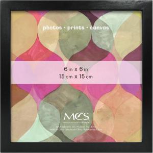 imageMCS Gallery Wooden Picture Frame for Canvas Art Boards Photos and more White 8x10 with 5x7 MatBlack
