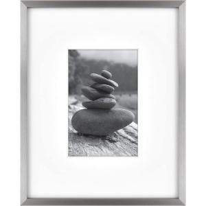 imageMCS Master ampamp Co Foundry Metal Gallery Wall Frame Dark Silver 8 x 10 in matted to 4 x 6 inDark Silver