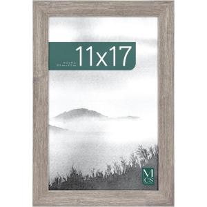 imageMCS Museum Poster Frame 18x24 Medium Oak Woodgrain Vertical ampamp Horizontal Wall Hanging Large Picture Frame for Photos Posters ampamp Art Prints 1PackBarnwood