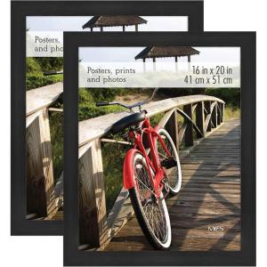 imageMCS Museum Poster Frame 18x24 Medium Oak Woodgrain Vertical ampamp Horizontal Wall Hanging Large Picture Frame for Photos Posters ampamp Art Prints 1PackOnyx Woodgran