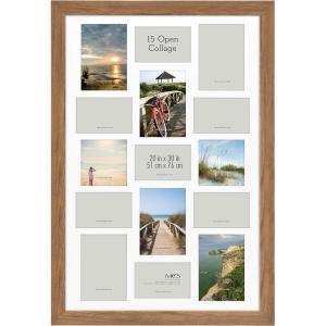 imageMCS Museum Poster Frame Medium Oak 20 x 30 in Collage Single