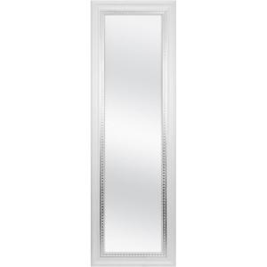 imageMCS OvertheDoor Mirror 12x48 Inch Glass White Wood Grain Finish with SilverTrim 17x53 Inch Overall SizeWhite