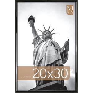 imageMCS Trendsetter 16x24 Poster Frame Black HighGloss Vertical ampamp Horizontal Wall Hanging Large Picture Frame for Photos Posters ampamp Art Prints 1Pack20 x 30 in