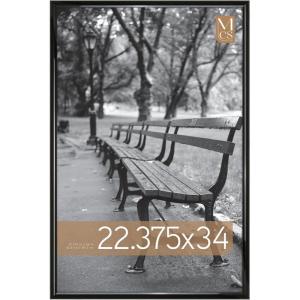 imageMCS Trendsetter 16x24 Poster Frame Black HighGloss Vertical ampamp Horizontal Wall Hanging Large Picture Frame for Photos Posters ampamp Art Prints 1Pack2275 x 34 in
