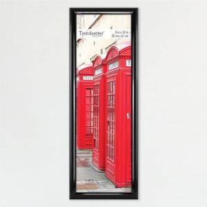 imageMCS Trendsetter 16x24 Poster Frame Black HighGloss Vertical ampamp Horizontal Wall Hanging Large Picture Frame for Photos Posters ampamp Art Prints 1Pack8 x 24 in