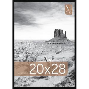 imageMCS Trendsetter 16x24 Poster Frame Black HighGloss Vertical ampamp Horizontal Wall Hanging Large Picture Frame for Photos Posters ampamp Art Prints 1PackEverline  20x28