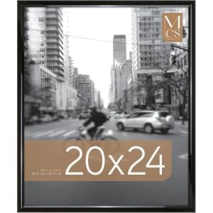 imageMCS Trendsetter 16x24 Poster Frame Black HighGloss Vertical ampamp Horizontal Wall Hanging Large Picture Frame for Photos Posters ampamp Art Prints 1Pack20 x 24 in
