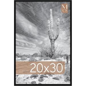 imageMCS Trendsetter 16x24 Poster Frame Black HighGloss Vertical ampamp Horizontal Wall Hanging Large Picture Frame for Photos Posters ampamp Art Prints 1PackEverline  20x30