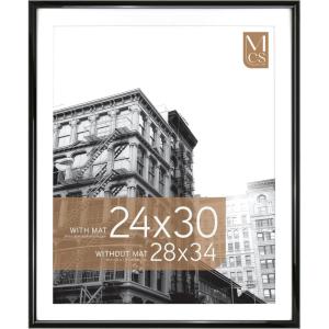 imageMCS Trendsetter 16x24 Poster Frame Black HighGloss Vertical ampamp Horizontal Wall Hanging Large Picture Frame for Photos Posters ampamp Art Prints 1PackTrendsetter  24x30 matted to 28x34