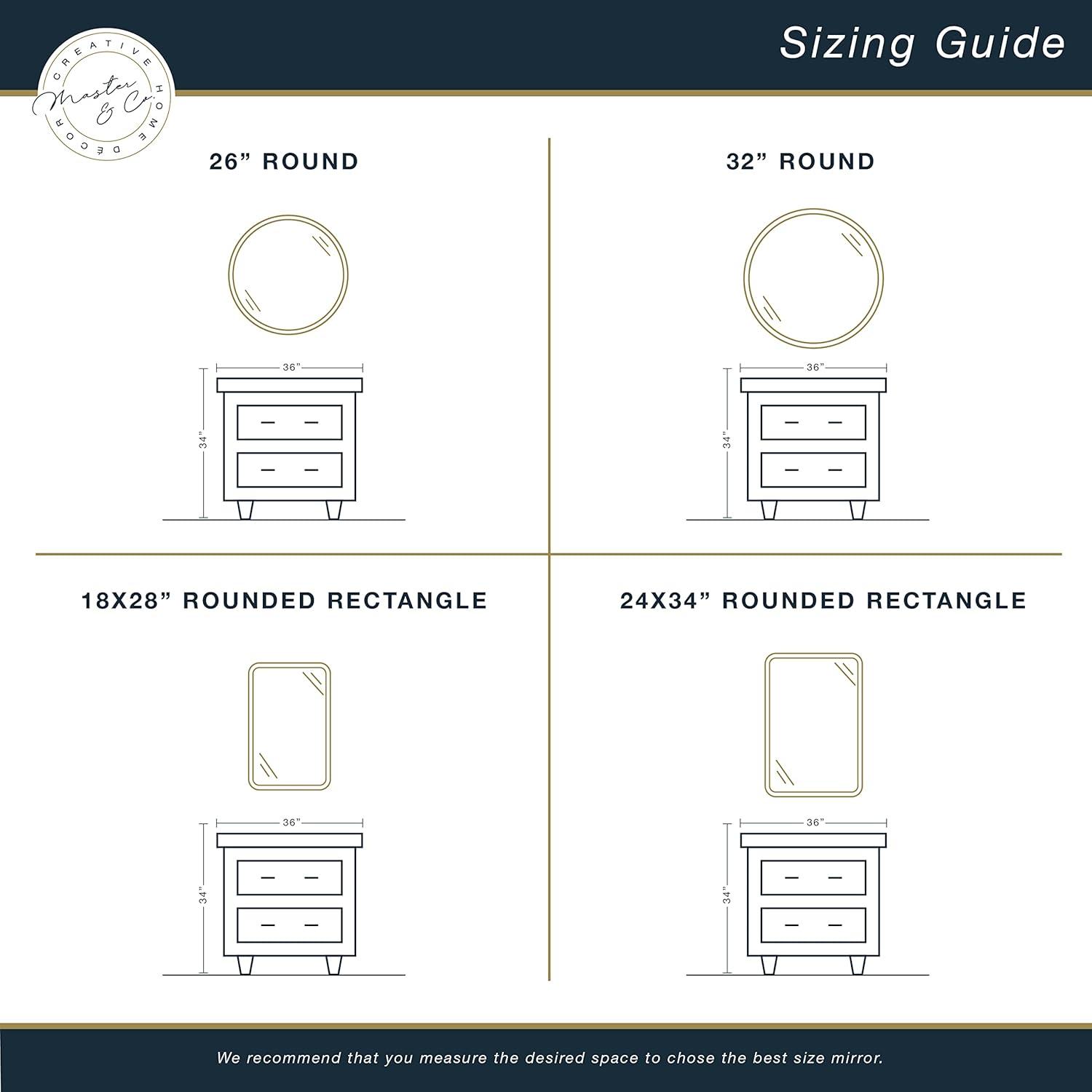 image26in Round Mirror Master ampamp Co Luna Round Natural Woodgrain Wall Mirror Minimalist Home Decor Circle Mirror for Living Room Bedroom or BathroomRound
