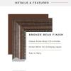 imageMCS 302x402 Large Wall Mirror Bronze Mirror with Beaded Detail Vertical ampamp Horizontal Wall Hanging Mirror for Bathroom Bedroom ampamp LivingroomBronze