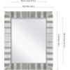 imageMCS 30x36 Large Wall Mirror Silver Wavy ampamp Beveled Mirror Vertical ampamp Horizontal Wall Hanging Mirror for Bathroom Bedroom ampamp LivingroomSilver