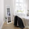 imageMCS 68881 Stockholm Cheval Mirror White Woodgrain 195x595 Inch Overall Size195x595 Inch Overall Size