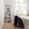 imageMCS 68883 Stockholm Cheval Mirror Silver 195x595 Inch Overall SizeSilver