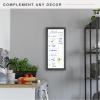 imageMCS Dry Erase Calander 30x30 Walnut Framed Monthly Calendar for the Wall Stay Organized with Family Planner for Appointments Sports Events ampamp MoreBlack