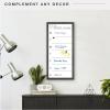 imageMCS Dry Erase Calander 30x30 Walnut Framed Monthly Calendar for the Wall Stay Organized with Family Planner for Appointments Sports Events ampamp MoreBlack