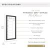 imageMCS Dry Erase Calander 30x30 Walnut Framed Monthly Calendar for the Wall Stay Organized with Family Planner for Appointments Sports Events ampamp MoreBlack