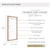 imageMCS Dry Erase Weekly Planner 11x24 Natural Framed Calander Whiteboard for Wall Plan Your Week with Family Weekly Planner for Dinners Sports Events ampamp MoreWalnut