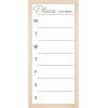imageMCS Dry Erase Weekly Planner 11x24 Natural Framed Calander Whiteboard for Wall Plan Your Week with Family Weekly Planner for Dinners Sports Events ampamp MoreNatural