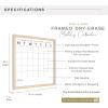 imageMCS Dry Erase Weekly Planner 11x24 Natural Framed Calander Whiteboard for Wall Plan Your Week with Family Weekly Planner for Dinners Sports Events ampamp MoreNatural