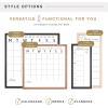 imageMCS Dry Erase Weekly Planner 11x24 Natural Framed Calander Whiteboard for Wall Plan Your Week with Family Weekly Planner for Dinners Sports Events ampamp MoreWalnut