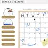imageMCS Dry Erase Weekly Planner 11x24 Natural Framed Calander Whiteboard for Wall Plan Your Week with Family Weekly Planner for Dinners Sports Events ampamp MoreNatural